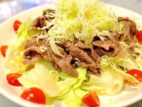 簡単 ヘルシー 牛肉のさっぱりサラダ レシピ 作り方 By Seika A 楽天レシピ